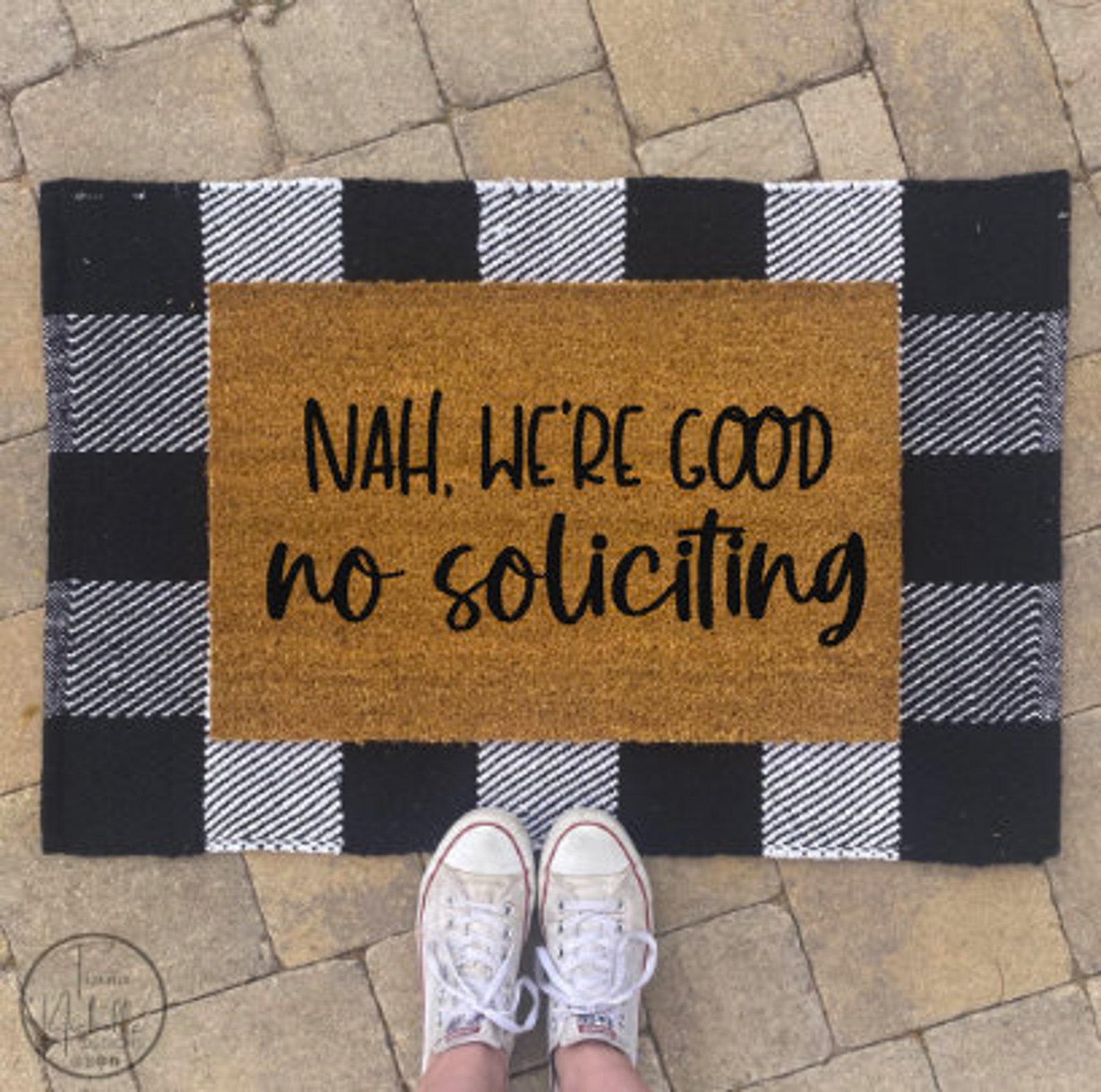 No Soliciting Doormat Door Mat Funny Punny Doormat Mat | Etsy