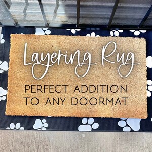 Boho Accent Rug, Layered Doormat, Layered Rug, Hand Woven Rug, Fringe Rug, Rug For Underneath Doormat, Layering Mat, Layering Rug, Dog Mat
