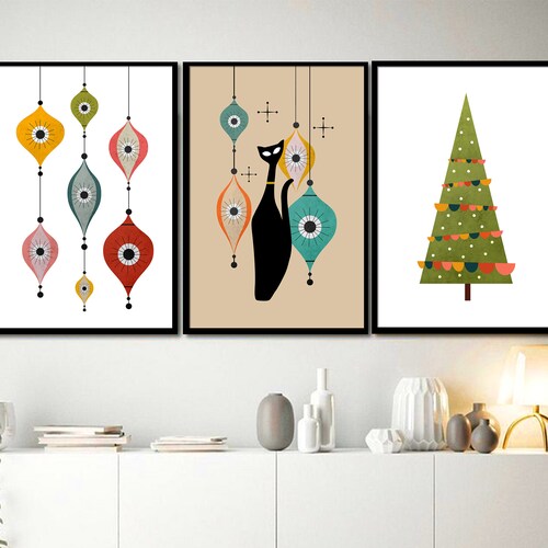 Mid Century Modern Christmas Tree Digital Download - Etsy