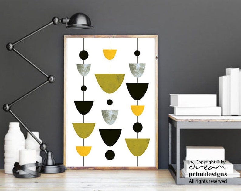 Scandinavian Mid Century Modern Art