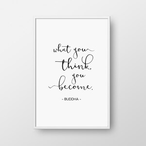 Buddha Quote Printable, Buddha Handwritten Quote Print, Zen Quote, Zen ...