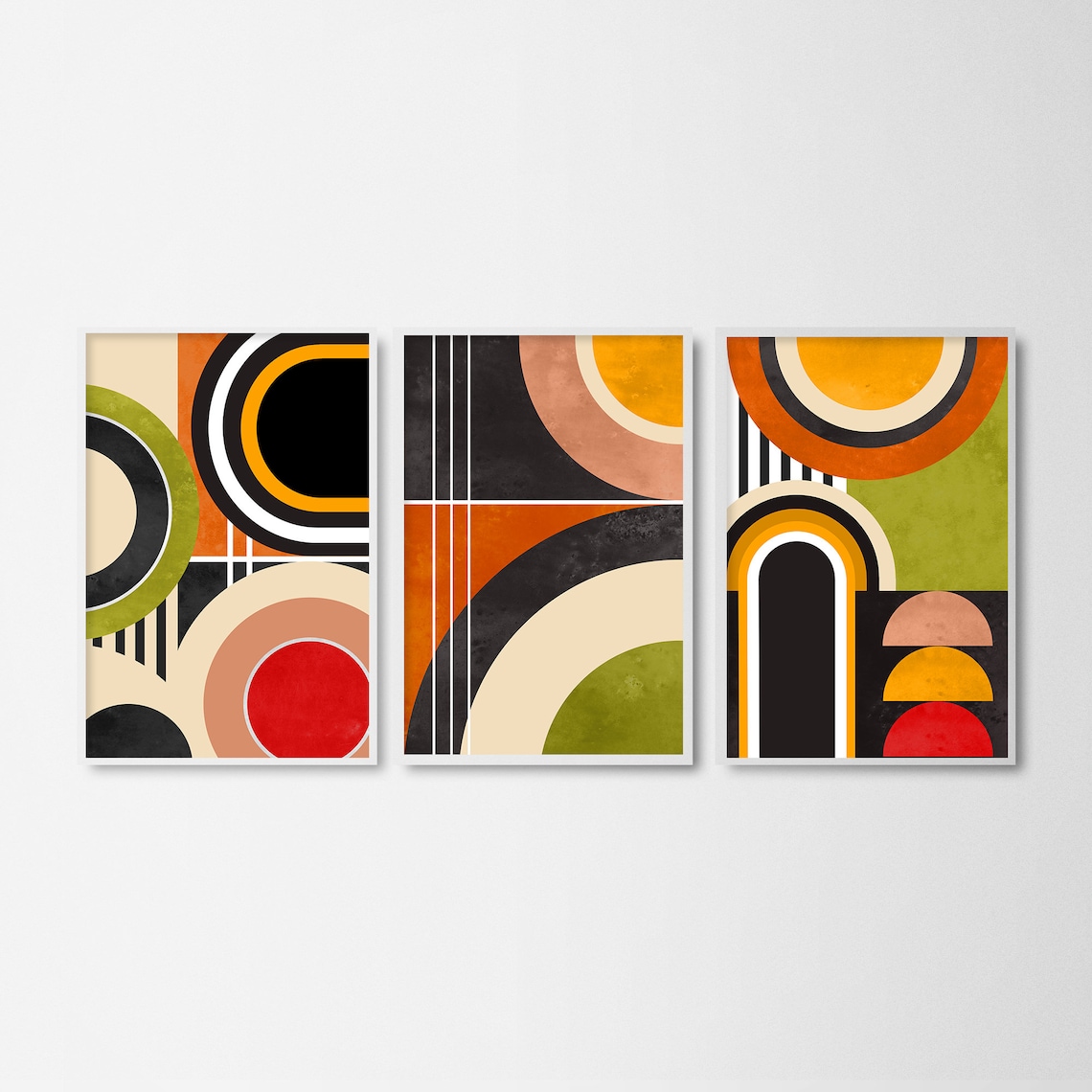 Bauhaus Mid Century Art Prints Bauhaus Set of Prints - Etsy