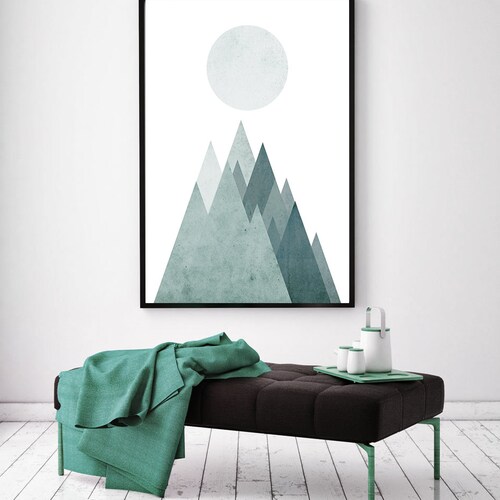 Scandinavian Print Printable Nordic Poster Mid-century Art - Etsy