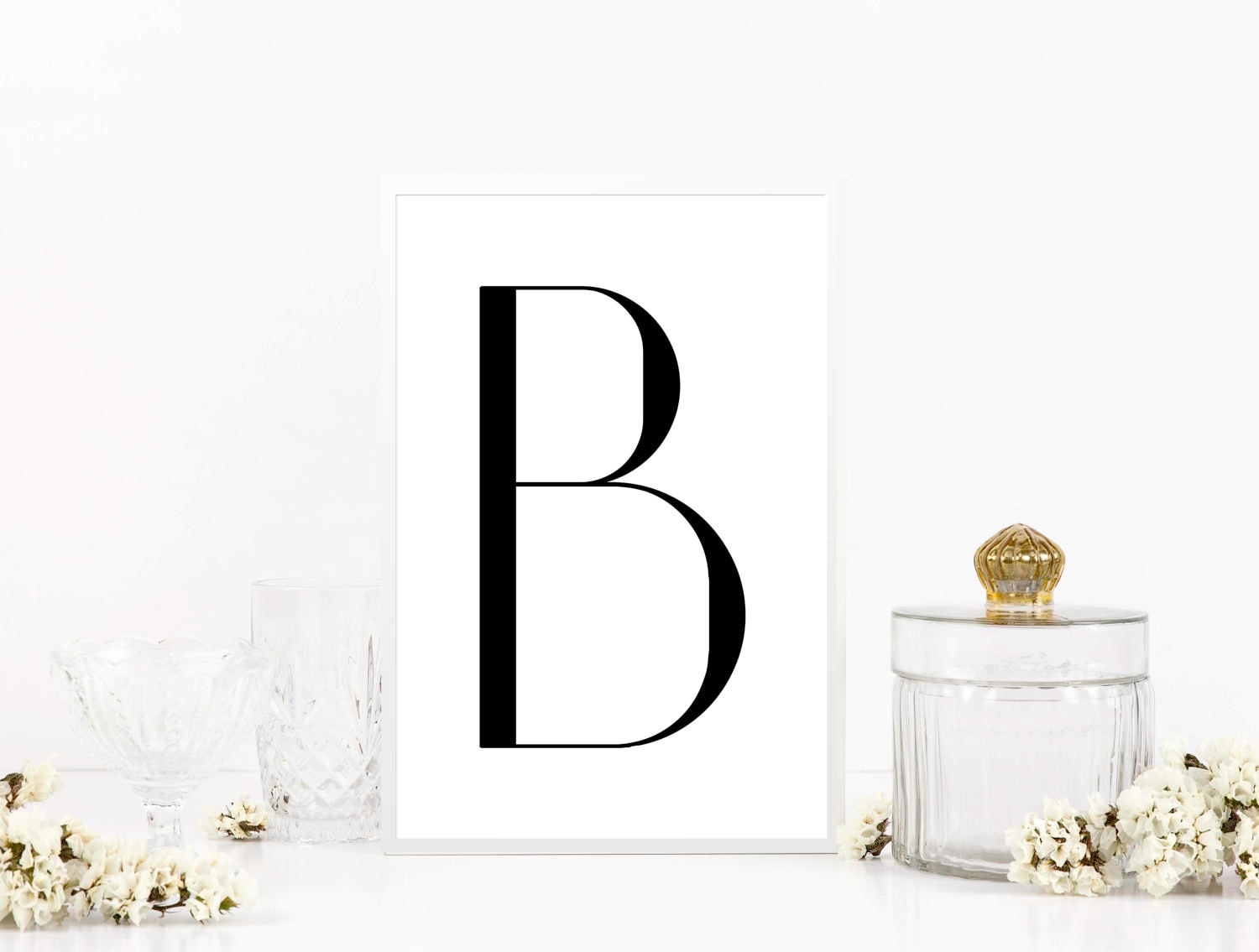 Letter B Printable Poster, Scandinavian Poster, Letter B Print ...
