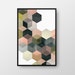 Printable Geometric Art, Geometric Print, Hexagon Poster, Modern Art ...