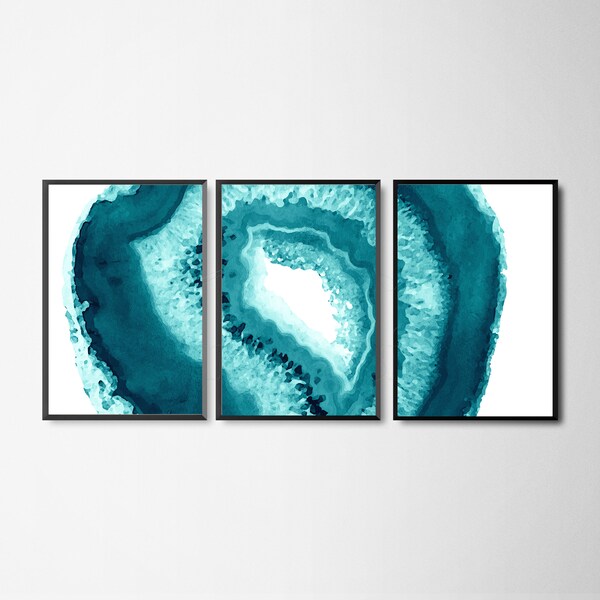 Teal Prints Etsy