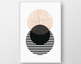 Scandinavian Poster, Printable Geometric Art, Circle Scandinavian Print, Minimal Print, Best Selling Art, Nordic Poster, INSTANT DOWNLOAD