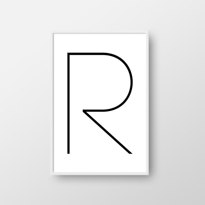 Letter R Printable Poster, Letter R Print, Printable Letter, Nordic Print, Scandinavian Poster, Minimalist Poster, Letter R Poster graphic relating to Printable Letter R referred to as Letter R Printable Poster, Letter R Print, Printable Letter, Nordic Print, Scandinavian Poster, Minimalist Poster, Letter R Poster