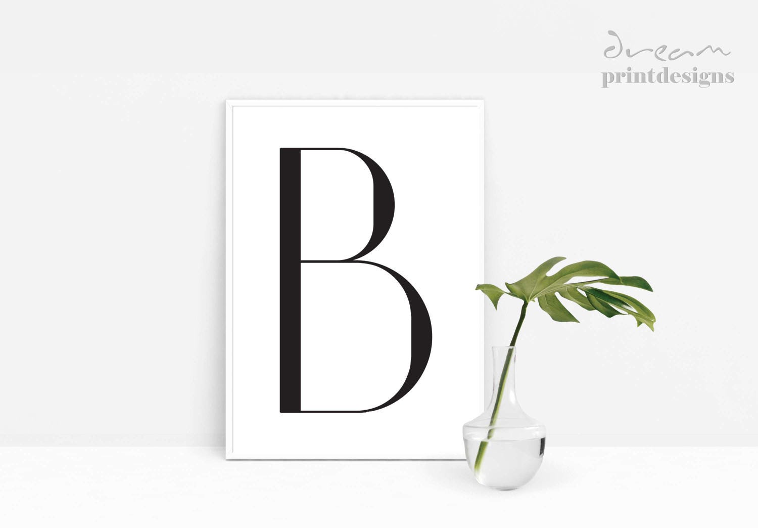Letter B Printable Poster, Scandinavian Poster, Letter B Print ...