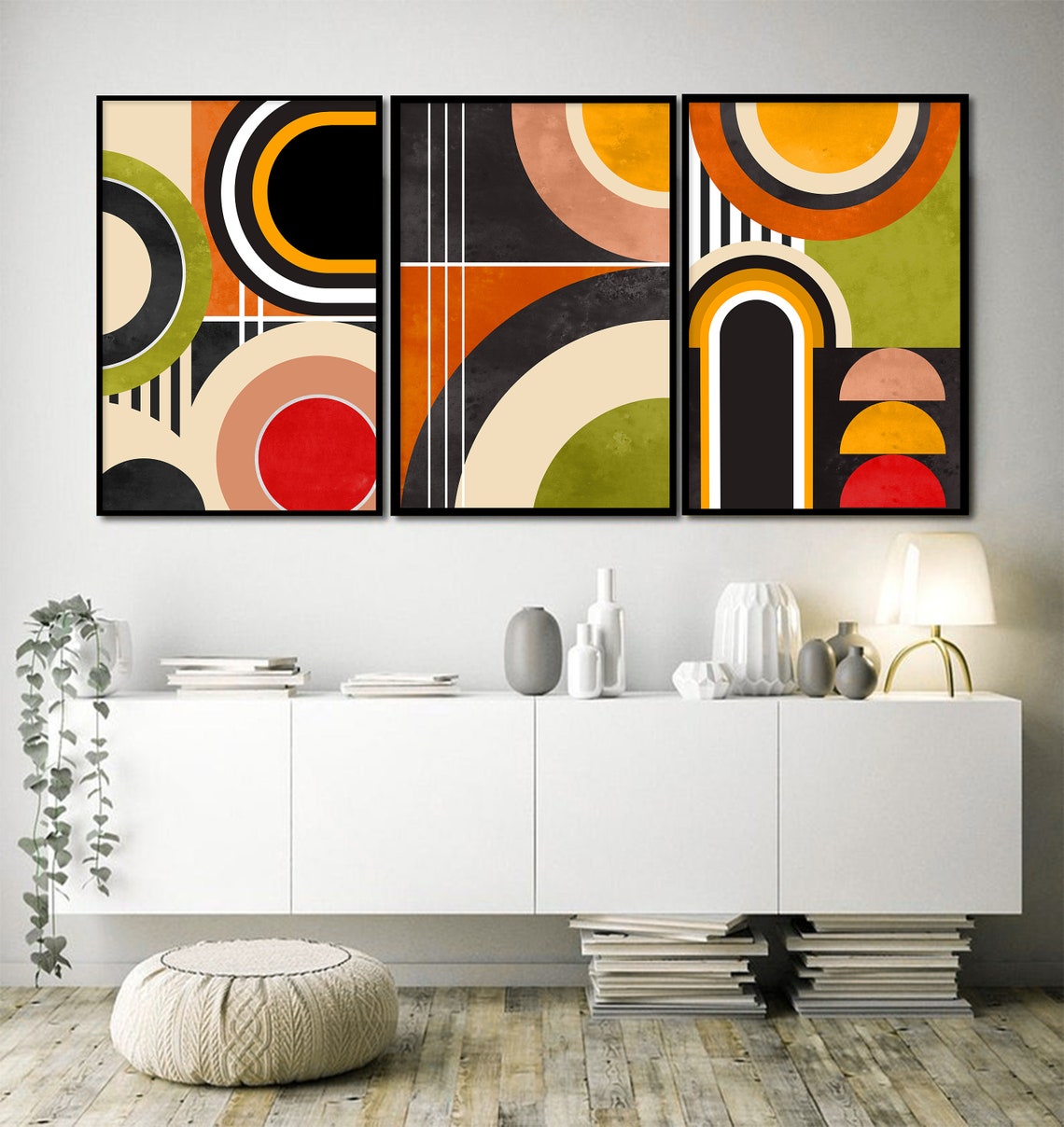 Bauhaus Mid Century Art Prints Bauhaus Set of Prints - Etsy