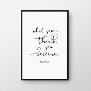 Buddha Quote Printable, Buddha Handwritten Quote Print, Zen Quote, Zen ...