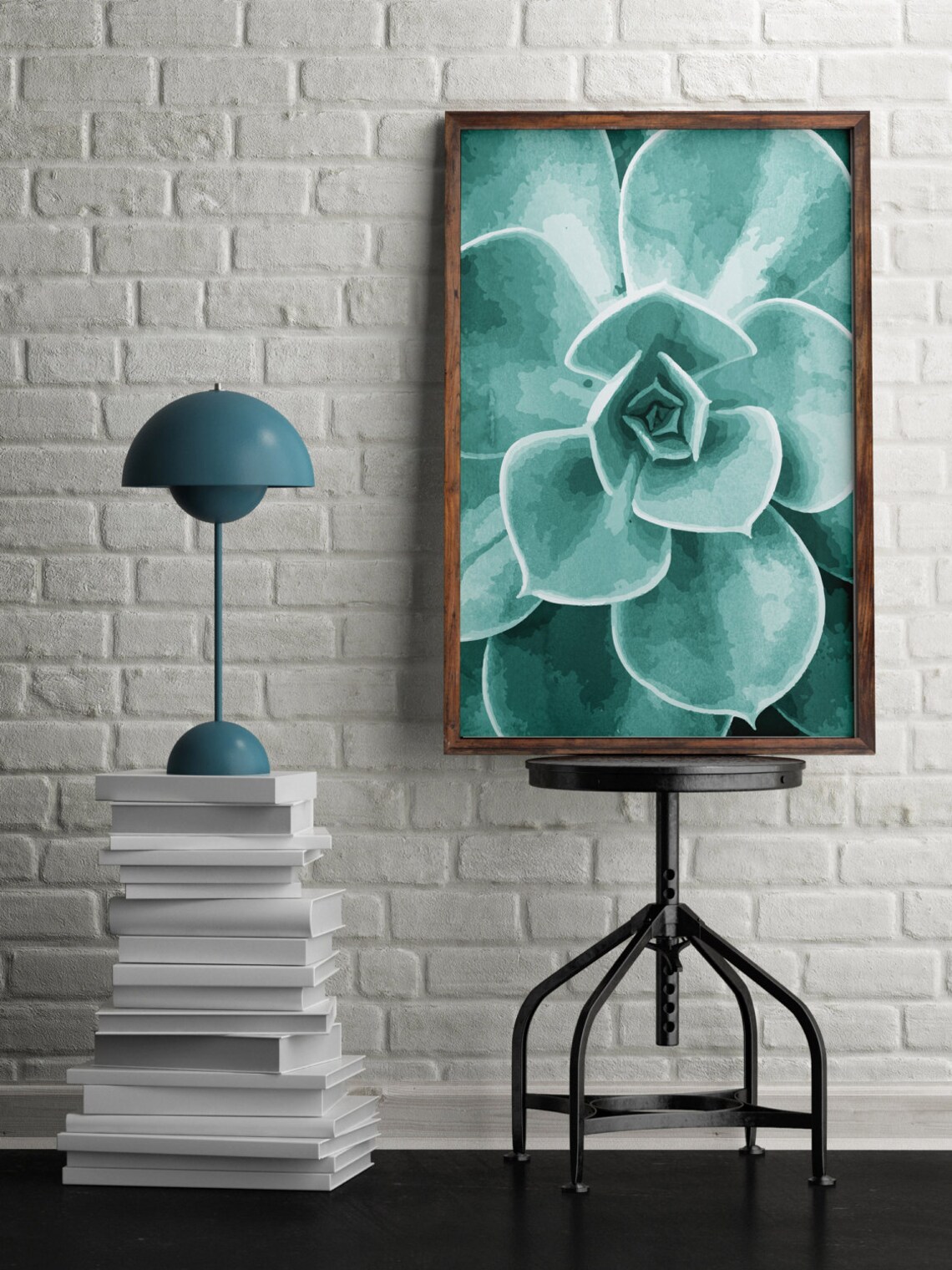 Printable Succulent Poster Succulent Print Modern Nature Etsy