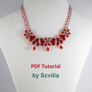Tutorial Smile Necklace, beaded Necklace, Beading Tutorial, Bead weaving, Beadwork Tutorial, DIY, Instant Download, PDF fail
