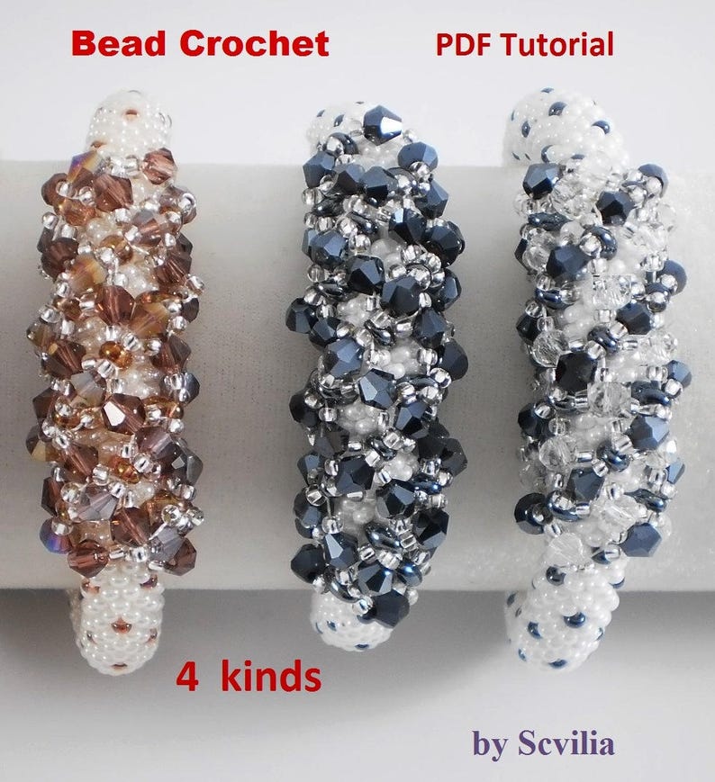 Bead Crochet Rope Pattern for Beading secret Necklace and Bracelet 4