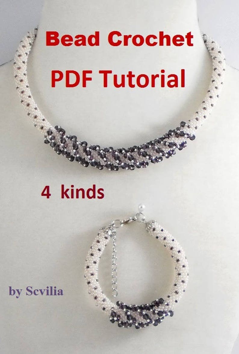 Bead Crochet Rope Pattern for Beading secret Necklace and Bracelet 4