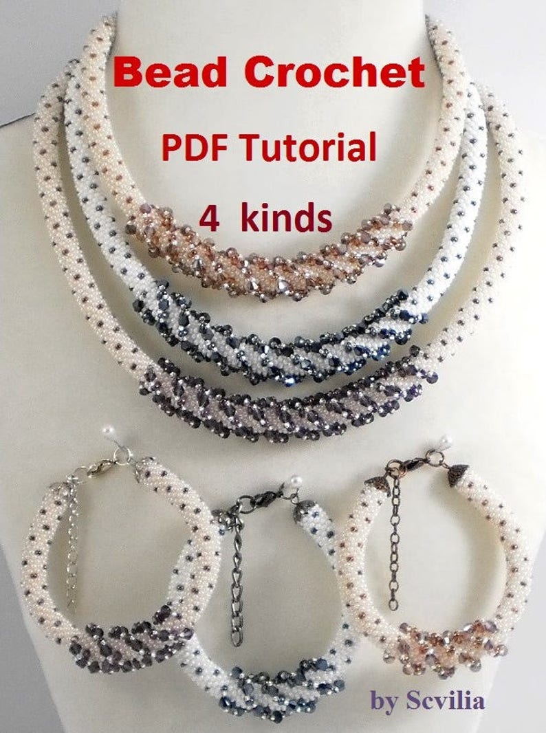 Bead Crochet Rope Pattern for Beading secret Necklace and Bracelet 4