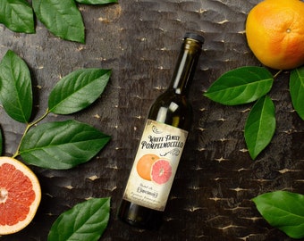 Customized Label - Pompelmocello Liqueur - Grapefruit Label - Vintage Style - Homemade Liqueur Label - Customizable Weatherproof Label