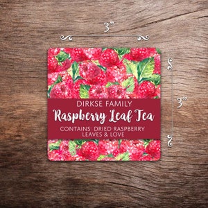 Customized Raspberry Jam Canning Label Raspberry Jelly Watercolor Style Canning Jar Label Wide Mouth & Regular Mouth image 4