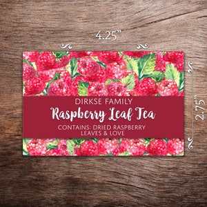 Customized Raspberry Jam Canning Label Raspberry Jelly Watercolor Style Canning Jar Label Wide Mouth & Regular Mouth image 8