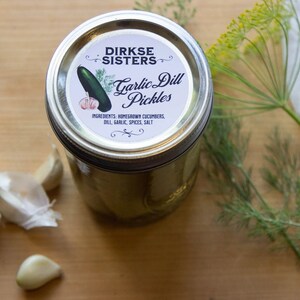 Customized Canning Label for Pickles image 2