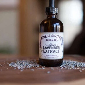 Customized Label - Lavender Extract, Tincture, Lavender Essential Oil, Lavendar Sachet Label - All Text is Customizable