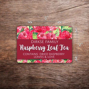 Customized Raspberry Jam Canning Label Raspberry Jelly Watercolor Style Canning Jar Label Wide Mouth & Regular Mouth image 6