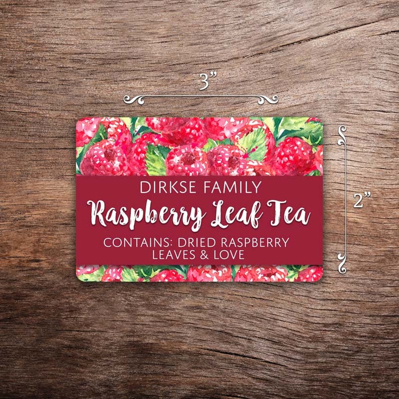 Customized Raspberry Jam Canning Label Raspberry Jelly Watercolor Style Canning Jar Label Wide Mouth & Regular Mouth image 6