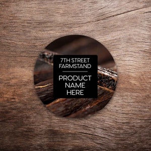 Customizable Vanilla Labels - Premium Printed Labels for Vanilla Extract, Vanilla Sugar and Vanilla Bean Paste - All Text Can be Customized