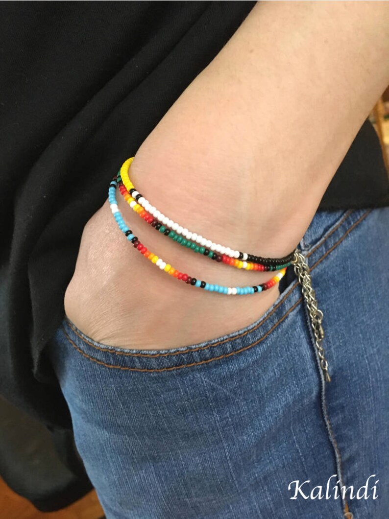 Einfaches Armband Native American Style hellblau Armband Etsy