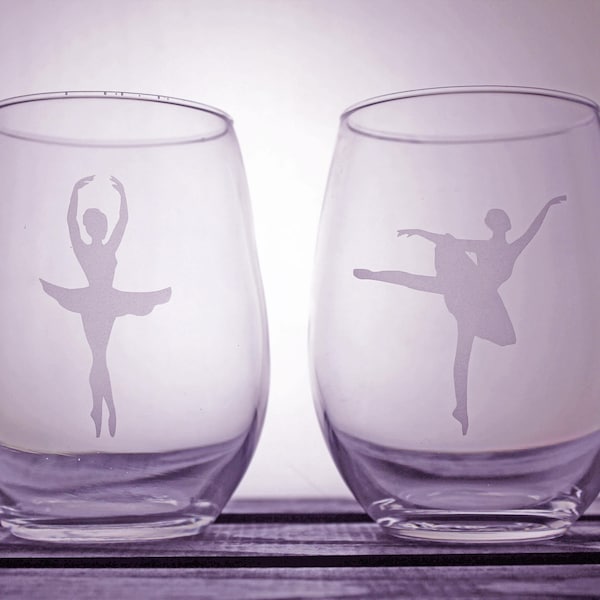 Ballerina Glasses - Glassware - Wine - Pint - Pilsner - Dance Life - Dancer - Gift Ideas - Gifts for Her - Personalized - Customized - art