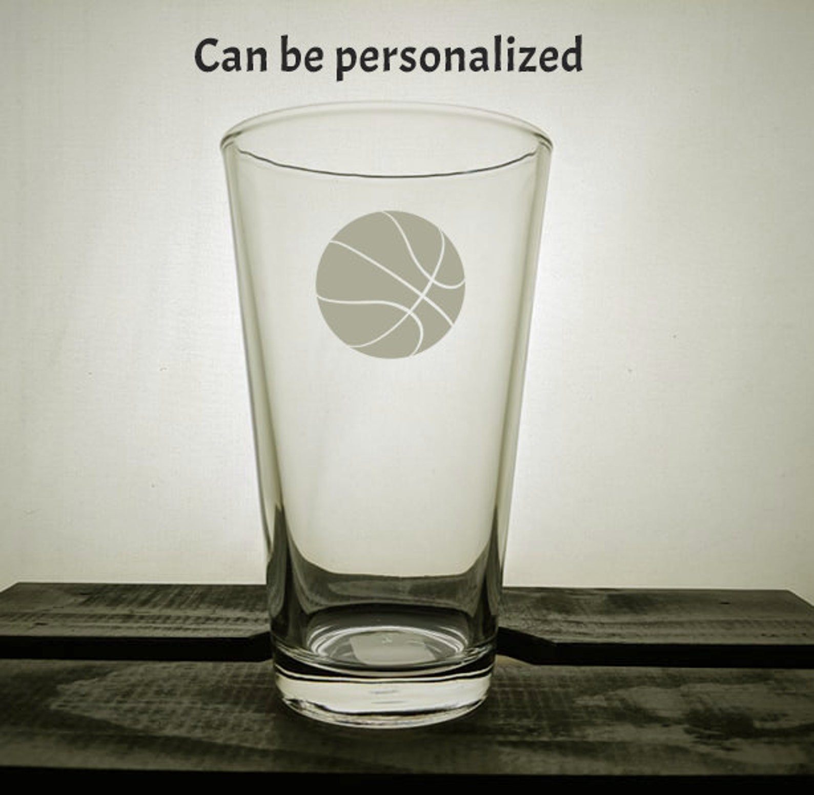 Basketball Glass Engraved Etched Personalized Sports Fan Etsy UK