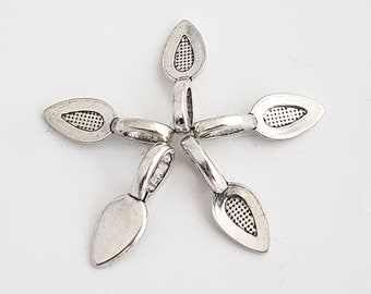 Glue On Bails - Medium - Qty 10 - Antique Silver - Pendant Bails - Alloy - Ships from WI, USA (348-AS)