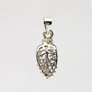 Pinch Bails (Pkg of 5-15) - Antique Silver - Large Filigree Pendant Bails - Findings for Jewelry Making - Connectors - Hangers (13-AS)
