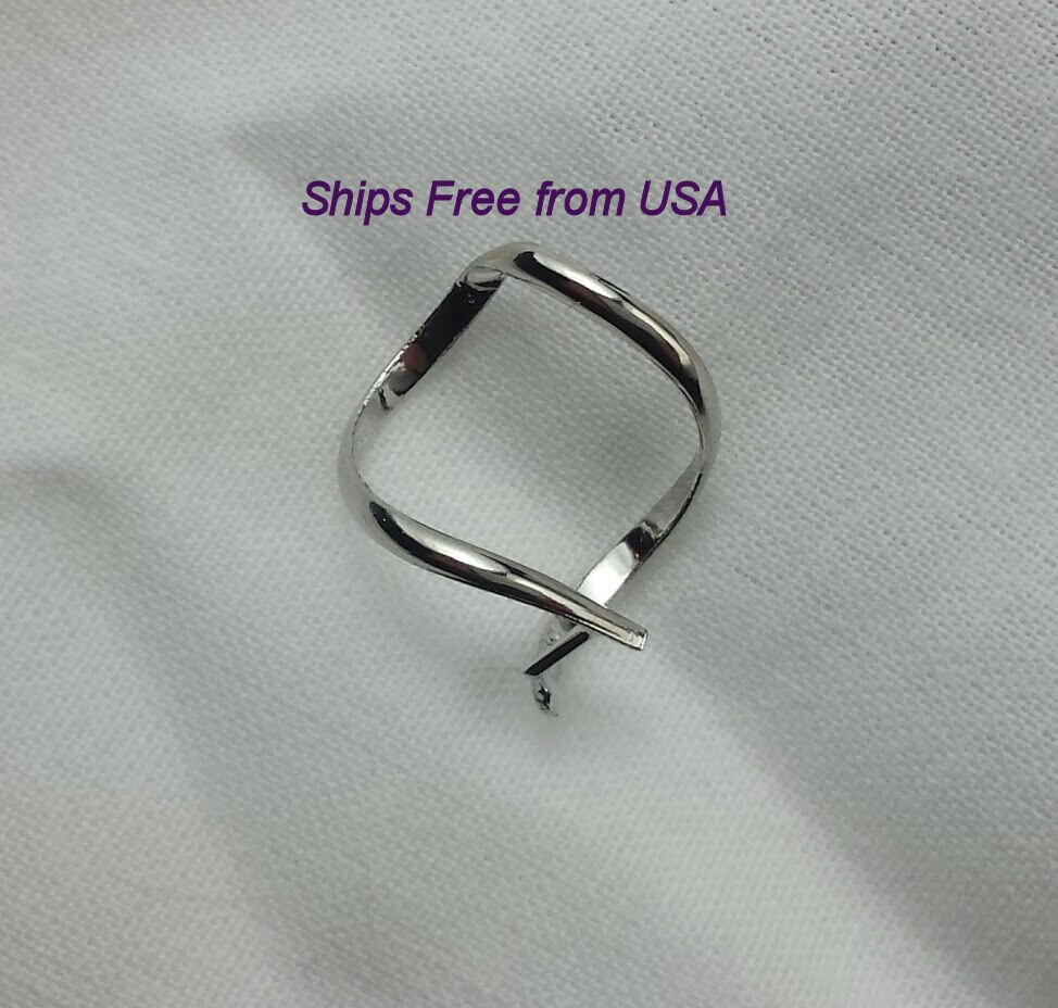 Pinch Bails qty 515 Antique Silver Open Bail for Pendants Etsy