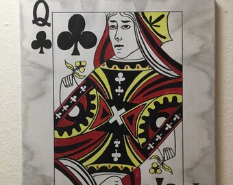 Painted Playing Card Illustrated Jack Of Hearts Altered Miniature Artwork Original Paintings Odd Strange Primitive Art Painted Playing Card Illustrated Jack Of Hearts Altered Miniature Artwork Original Paintings Odd Strange Primitive Art