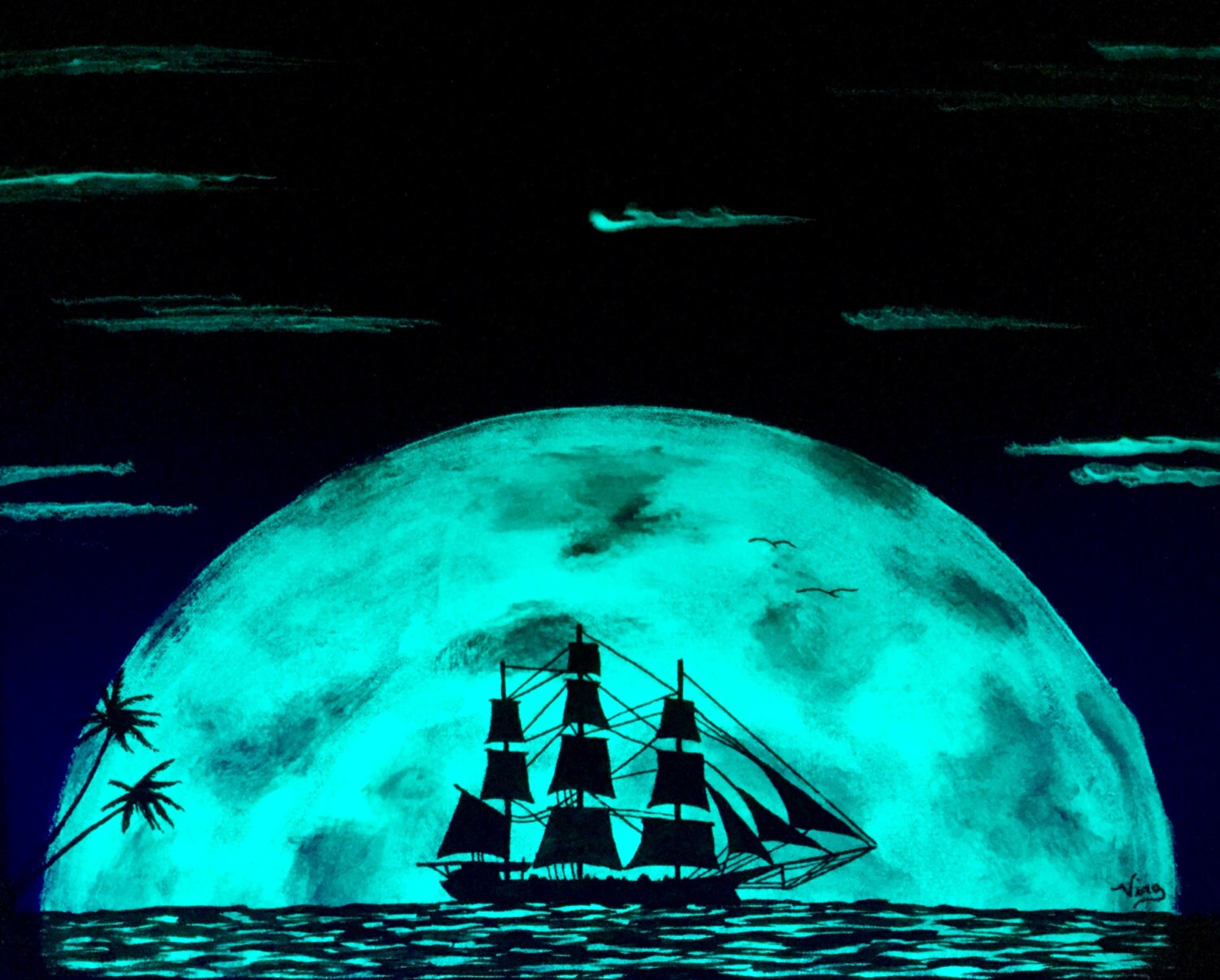 Glow in the dark painting hotsell