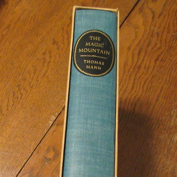 Vtg 1962 Thomas Mann The Magic Mountain Hardcover Book with Slipcase 2 Volumes in 1 Illustrated Heritage Press