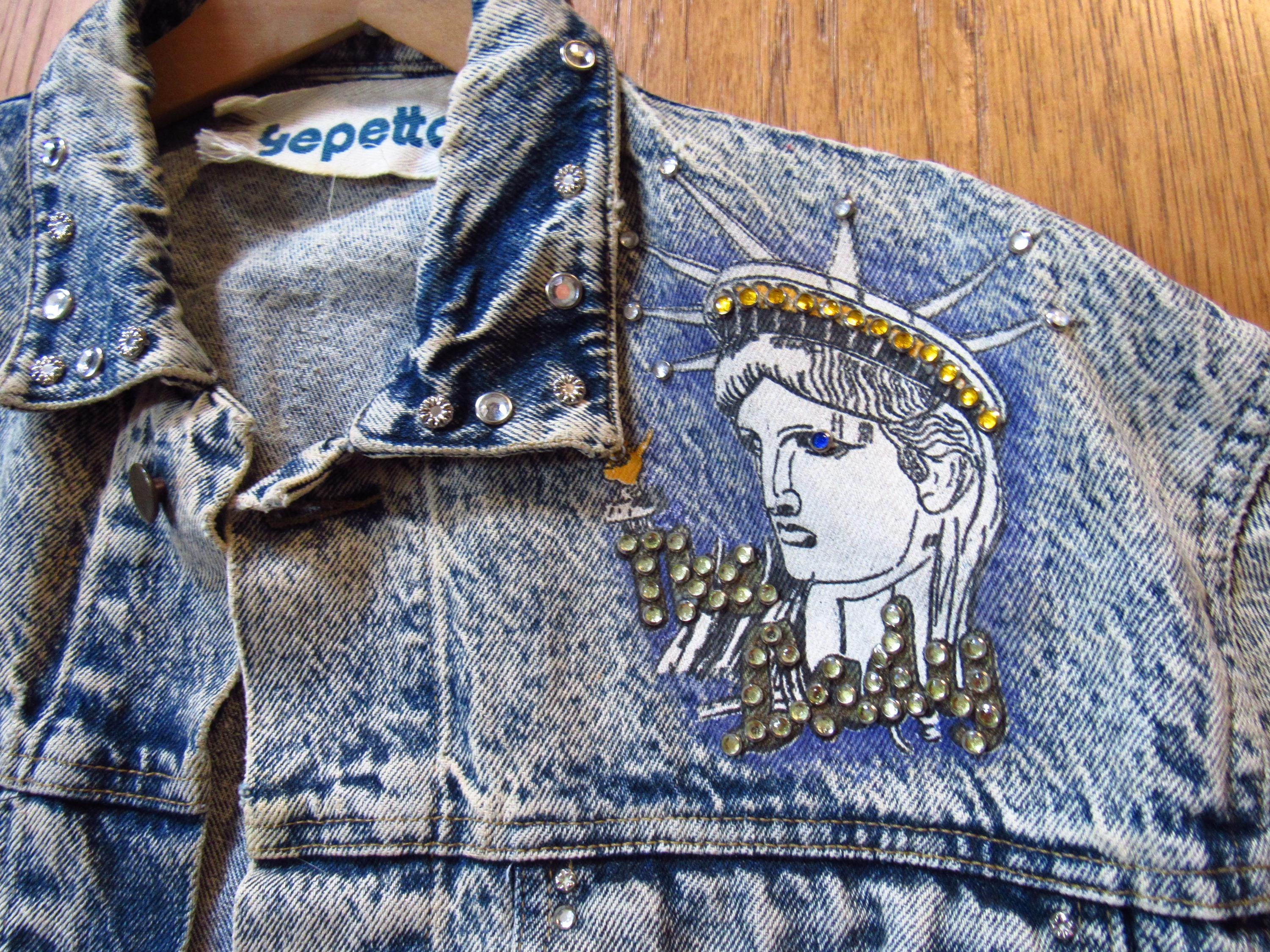 Bedazzled 80s Jacket - Etsy