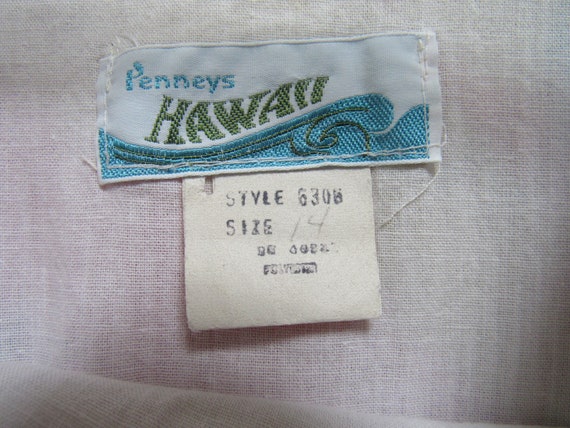 Vintage 1970's Penneys Hawaii Hawaiian Aloha MuuM… - image 6