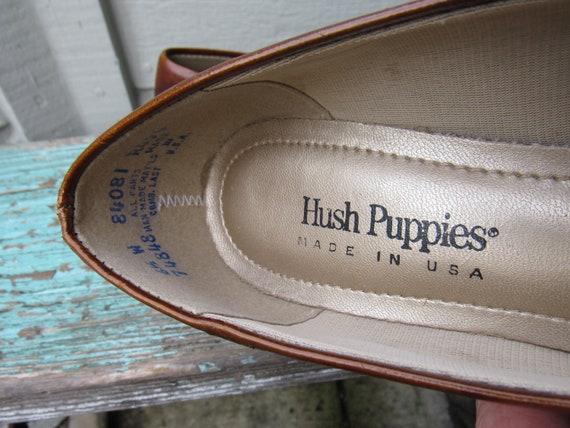Vintage 1980's Hush Puppies Made in USA Brown Mul… - image 4