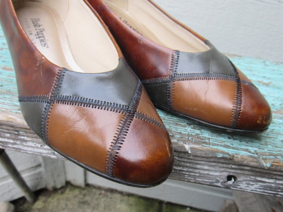 Vintage 1980's Hush Puppies Made in USA Brown Mul… - image 6