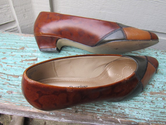 Vintage 1980's Hush Puppies Made in USA Brown Mul… - image 7