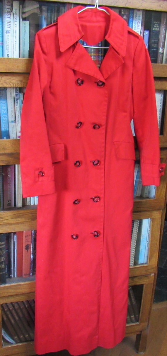 Vintage 1970's Calvin Klein Women's Red Double Bre