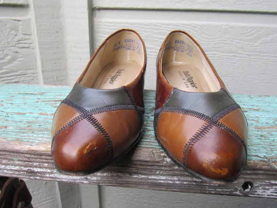 Vintage 1980's Hush Puppies Made in USA Brown Mul… - image 2