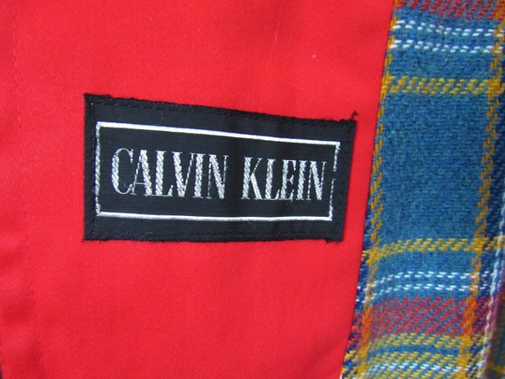 Vintage 1970's Calvin Klein Women's Red Double Br… - image 7