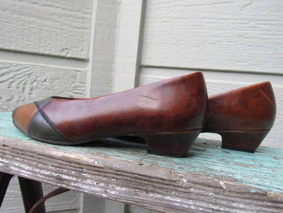 Vintage 1980's Hush Puppies Made in USA Brown Mul… - image 3