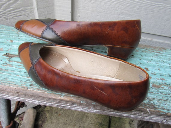 Vintage 1980's Hush Puppies Made in USA Brown Mul… - image 10