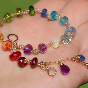 Multi Gemstone Bracelet Rainbow Bracelet Rainbow Gemstone | Etsy