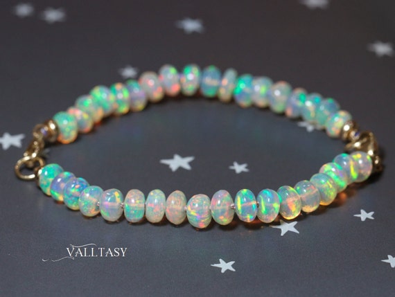 Dendritic Opal Stone Bracelet