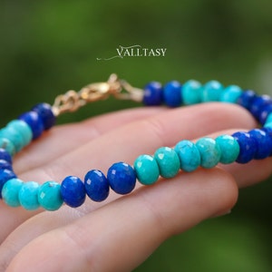 Pulsera De Cuentas De Turquesa De Piedra Natural Pulsera De Pulsera De Cuentas De Turquesa De Piedra Natural Pulsera De